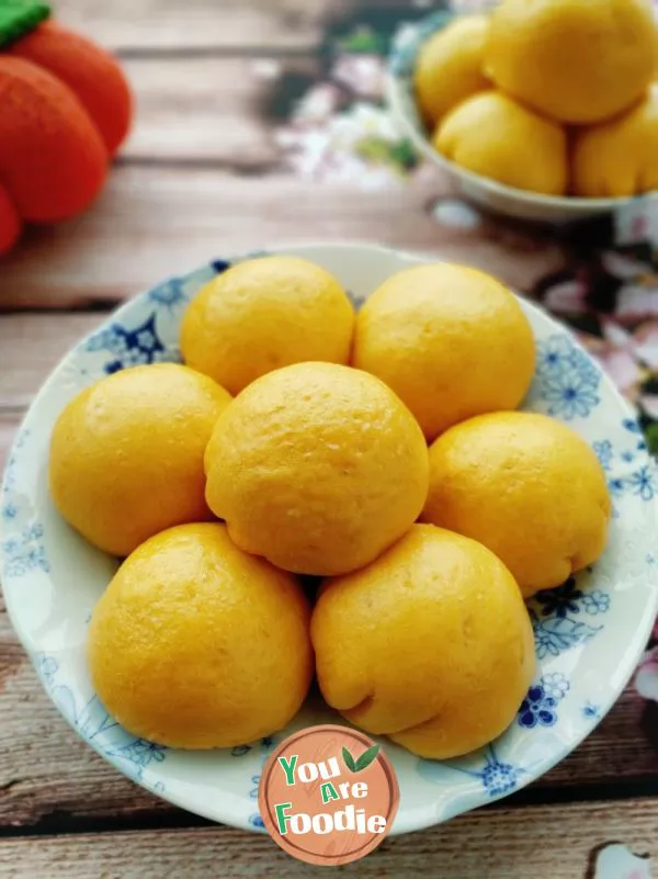 Pumpkin and Red Bean Buns