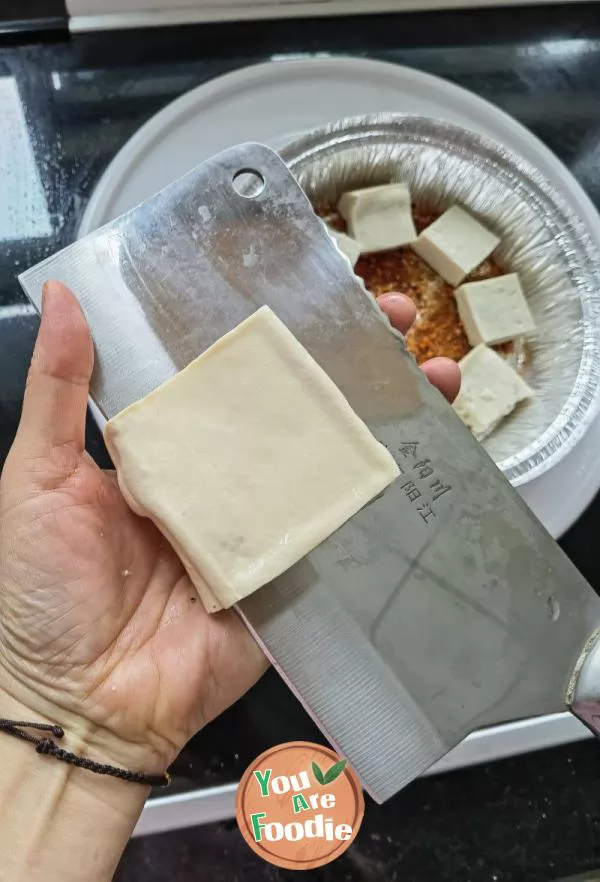 Air frying pan version iron plate tofu