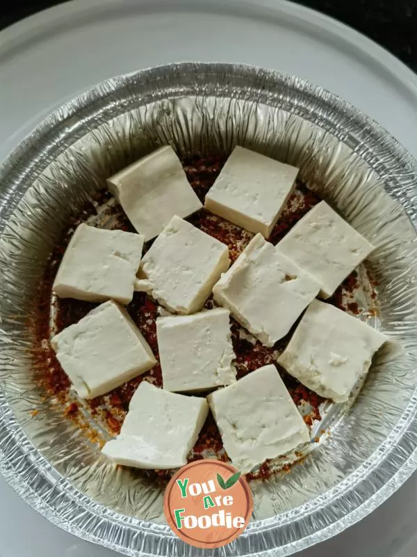 Air frying pan version iron plate tofu