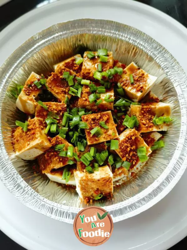 Air frying pan version iron plate tofu