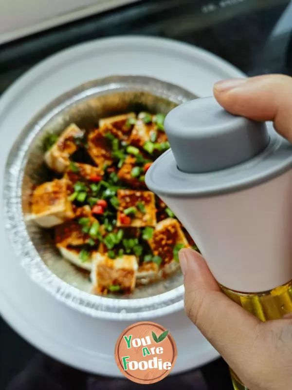 Air frying pan version iron plate tofu