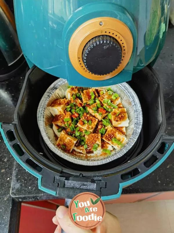 Air frying pan version iron plate tofu