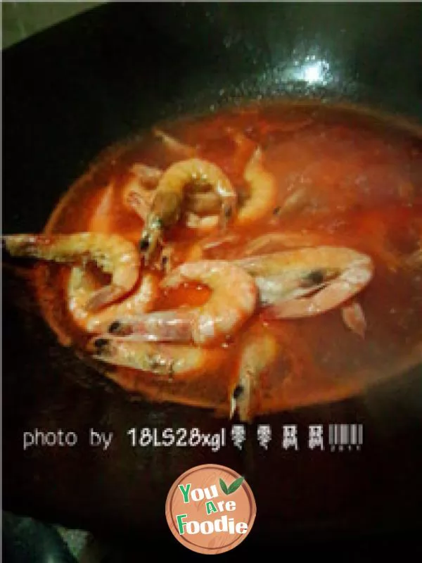 Private dish: tomato shrimp