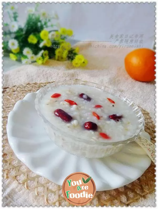 [pattern porridge] nourishing blood and removing dampness --- jujube and barley porridge