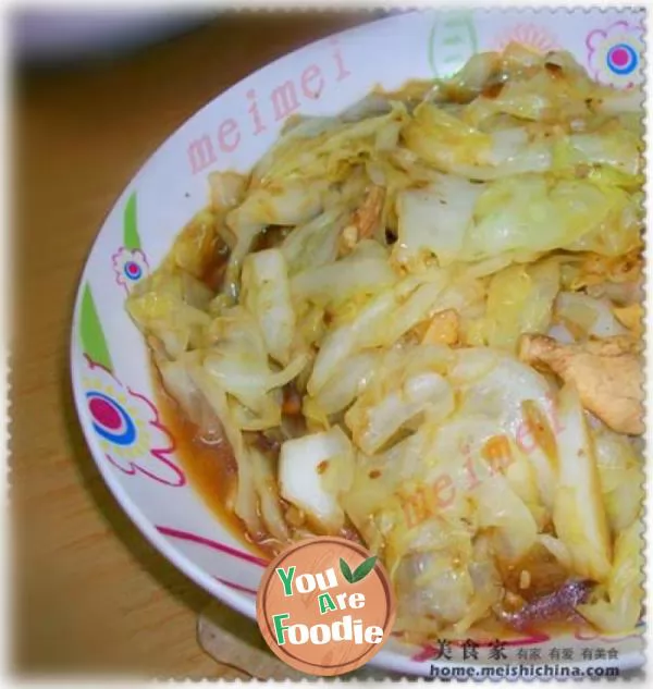 Home cooked dishes are delicious ~ ~ Hand shredded cabbage