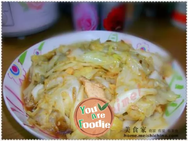 Home cooked dishes are delicious ~ ~ Hand shredded cabbage