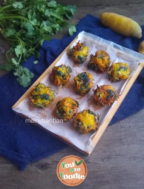 Carrot and coriander balls Carrot and coriander balls