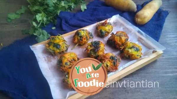 Carrot and coriander balls