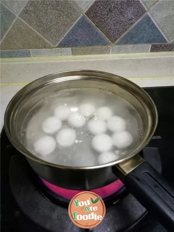 Shredded coconut dumplings