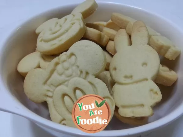 Milk flavored cartoon biscuit