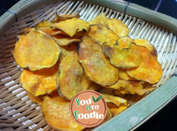 A healthy snack -- dried sweet potato