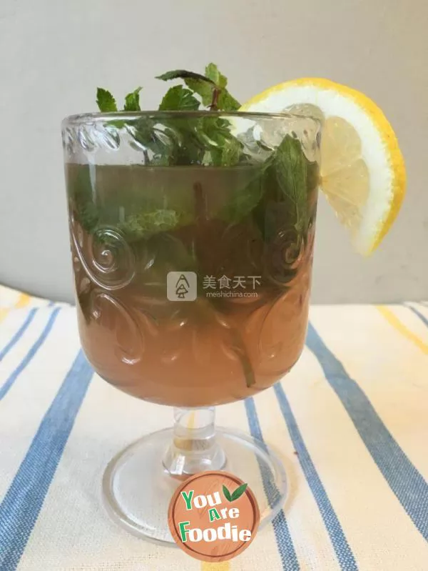 Mint honey lemon juice