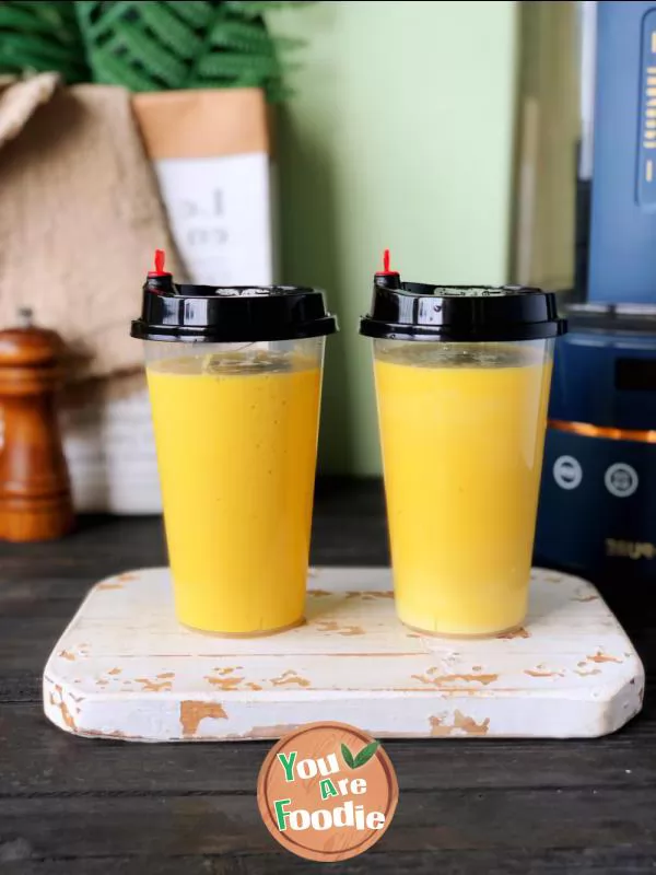 Mango banana milkshake