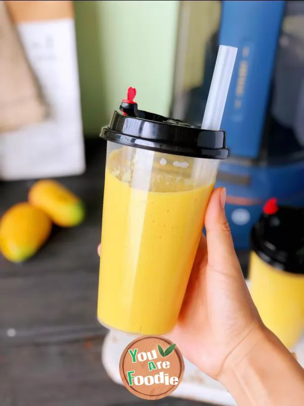 Mango banana milkshake