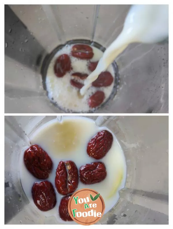 Ginger and date milk