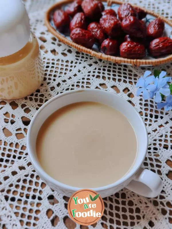 Ginger and date milk