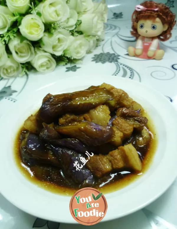 Braised-streaky-pork-with-eggplant