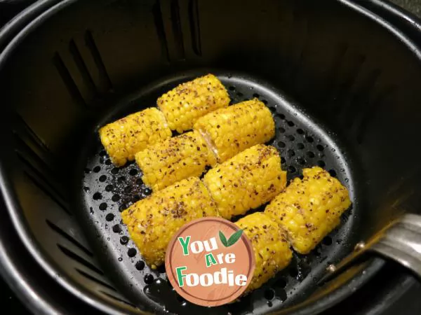 Air pan roasted corn