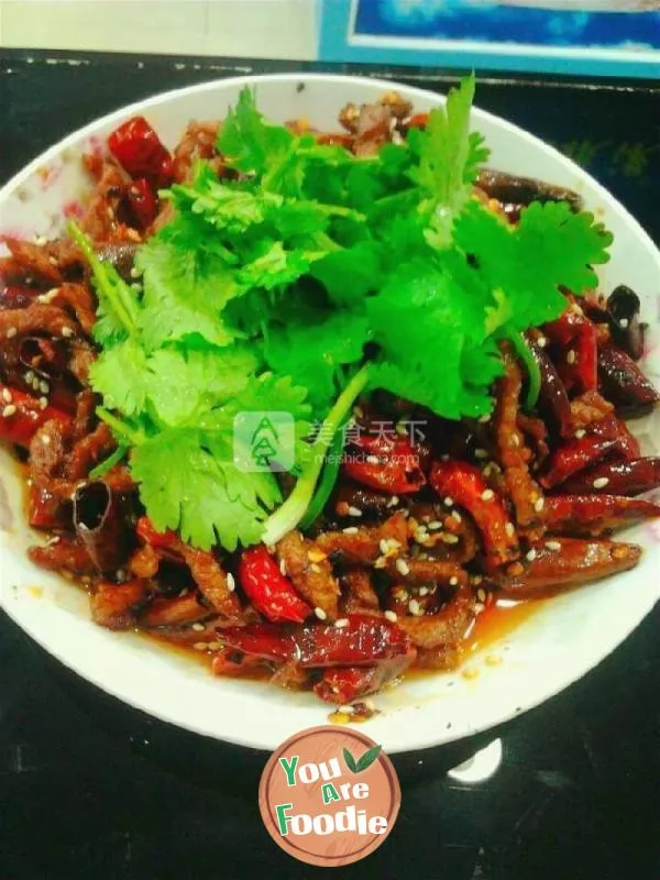 Sauteed Beef with Chili Sauce