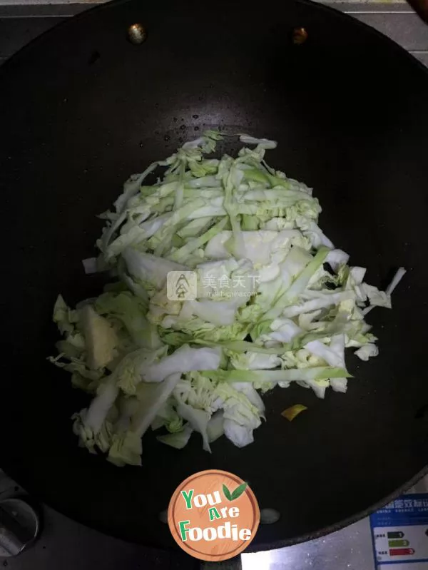 Cabbage with vermicelli